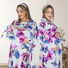 Load image into Gallery viewer, TWINZE GARDEN MATERNITY MAXI AND SWADDLE BLANKET  SET
