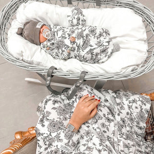 MID NIGHT GREY MOMMY AND ME 5 في 1 مجموعة الأمومة الطويلة