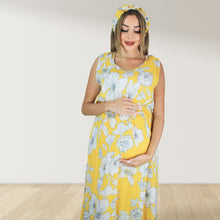 Load image into Gallery viewer, MANGO YELLOW MOMMY AND ME 5 IN 1 LONG MATERNITY SET
