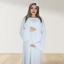 Load image into Gallery viewer, PRETTY IN PEARL WHITE  MATERNITY MAXI AND SWADDLE BLANKET  SET
