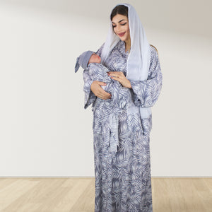 MID NIGHT GREY SEASON 2 MOMMY AND ME 5 IN 1 LONG MATERNITY SET