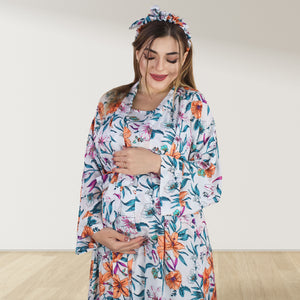 BABY IN BLOOM SEASON 2 MOMMY AND ME 5 IN 1 LONG MATERNITY SET