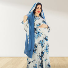 Load image into Gallery viewer, MALIKAT ALWURUD WHITE  LAYERED MATERNITY AND NURSING GOWN

