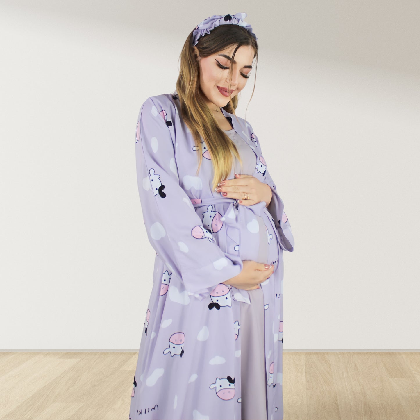 BABY MOW MOW MOMMY AND ME 5 IN 1 LONG MATERNITY SET