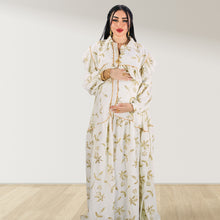 Load image into Gallery viewer, Jawahar Sapphire maternity and nursing maxi Eid Edition 24
