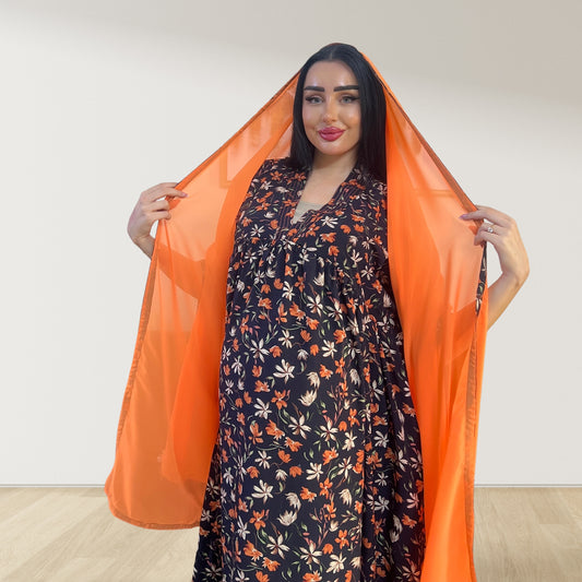 SUNSET AMBER BLACK LULU SLEEVELESS MATERNITY AND NURSING GOWN