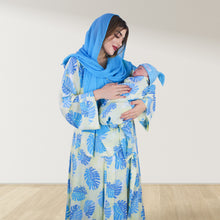 Load image into Gallery viewer, LEMONADE BLUE MOMMY AND ME 5 IN 1 LONG MATERNITY SET
