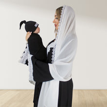 Load image into Gallery viewer, PRETTY IN BLACK MATERNITY MAXI AND SWADDLE BLANKET SET
