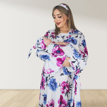 Load image into Gallery viewer, TWINZE GARDEN MATERNITY MAXI AND SWADDLE BLANKET  SET
