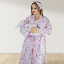 Load image into Gallery viewer, FEATHER PINK MOMMY AND ME 5 IN 1 LONG MATERNITY SET
