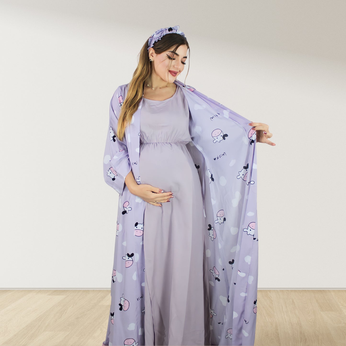 BABY MOW MOW MOMMY AND ME 5 IN 1 LONG MATERNITY SET