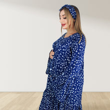 Load image into Gallery viewer, DAISY NIGHT LAYERED  RUFFLE MATERNITY AND NURSING GOWN
