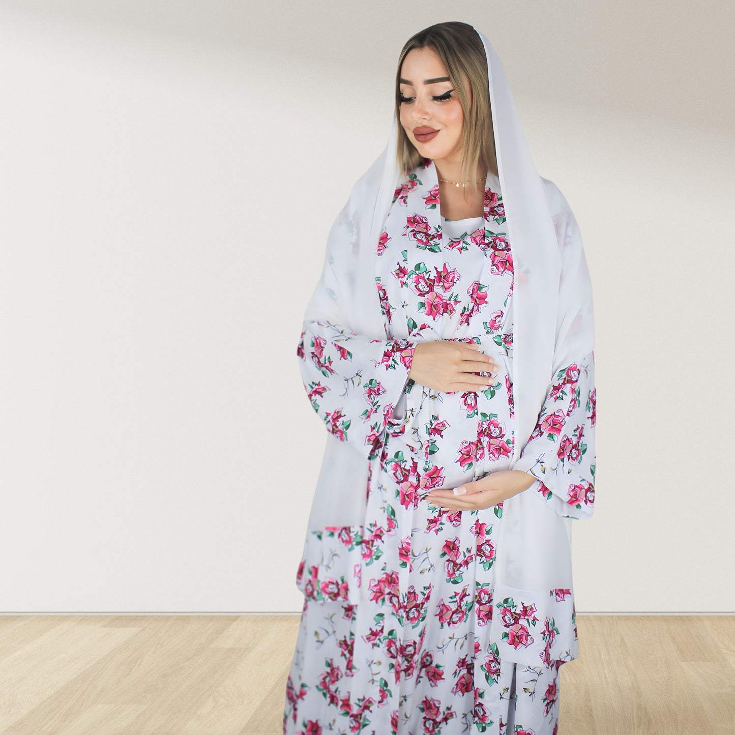COUNTRY ROSE MOMMY AND ME 5 IN 1 LONG MATERNITY SET