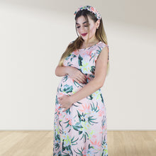 Load image into Gallery viewer, SECRET GARDEN MOMMY AND ME 5 IN 1 LONG MATERNITY SET
