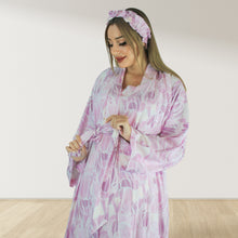 Load image into Gallery viewer, FEATHER PINK MOMMY AND ME 5 IN 1 LONG MATERNITY SET
