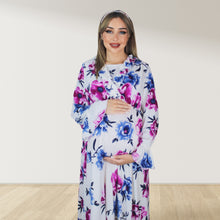 Load image into Gallery viewer, TWINZE GARDEN MATERNITY MAXI AND SWADDLE BLANKET  SET
