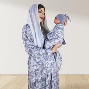 MID NIGHT GREY SEASON 2 MOMMY AND ME 5 IN 1 LONG MATERNITY SET