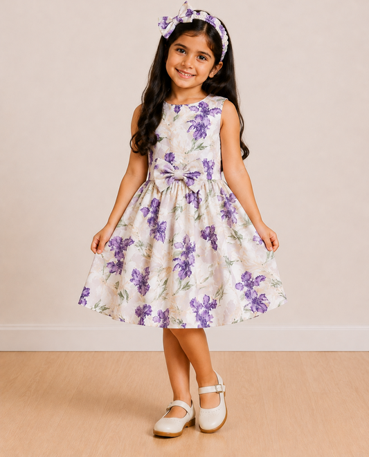 Lilac Spring Twirl Dress