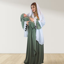 Load image into Gallery viewer, PRETTY IN SAGE BLUE MATERNITY MAXI AND SWADDLE BLANKET  SET
