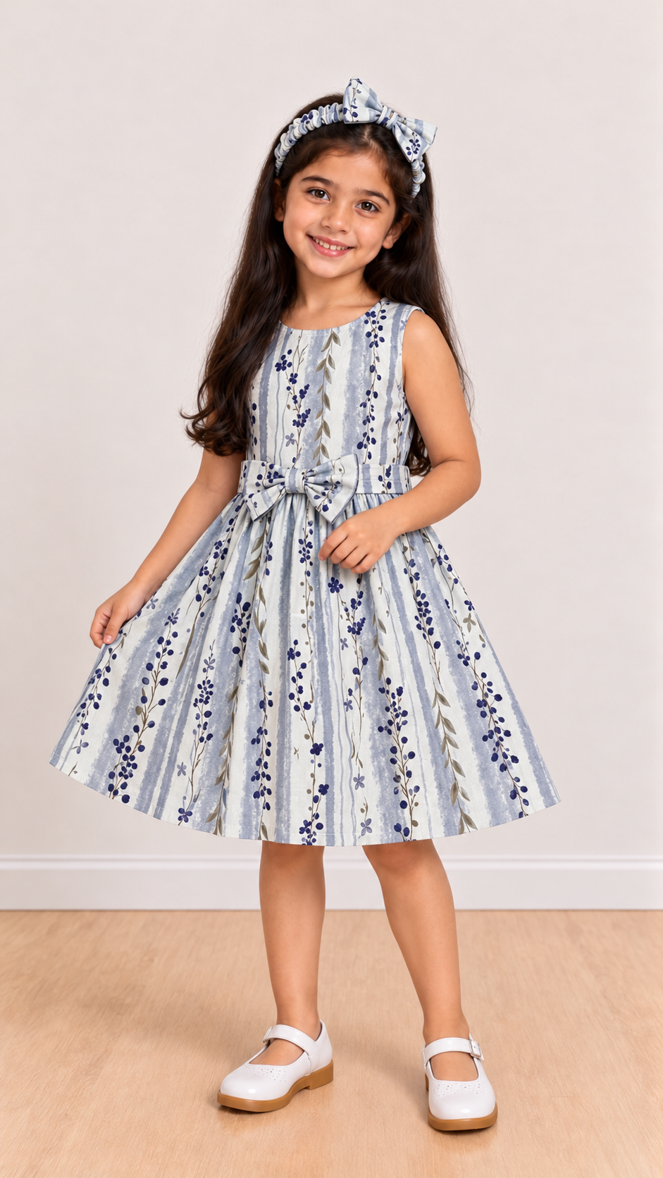 Berry Blue Twirl Dress