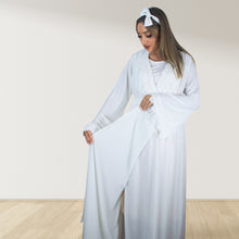 Load image into Gallery viewer, PRETTY IN PEARL WHITE  MATERNITY MAXI AND SWADDLE BLANKET  SET
