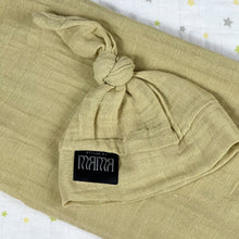 Load image into Gallery viewer, Solid dusty beige muslin organic cotton swaddles
