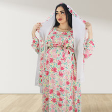 Load image into Gallery viewer, REEM PASTEL PINK DOUBLE ZIPPER MATERNITY AND NURSING DRESS
