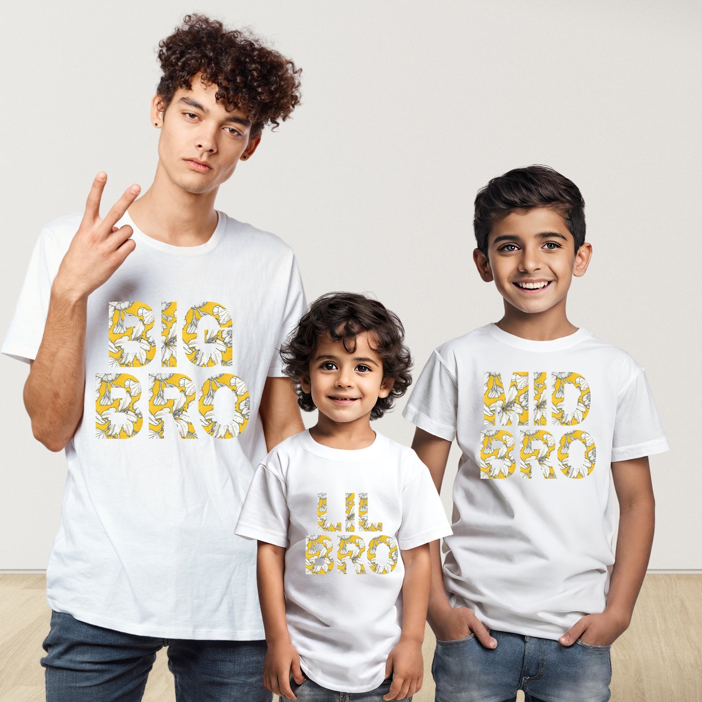 MANGO YELLOW BRO/ BIG SIS MATCHING T-SHIRT