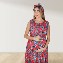 Load image into Gallery viewer, BABY ROSE MOMMY AND ME 5 IN 1 LONG MATERNITY SET
