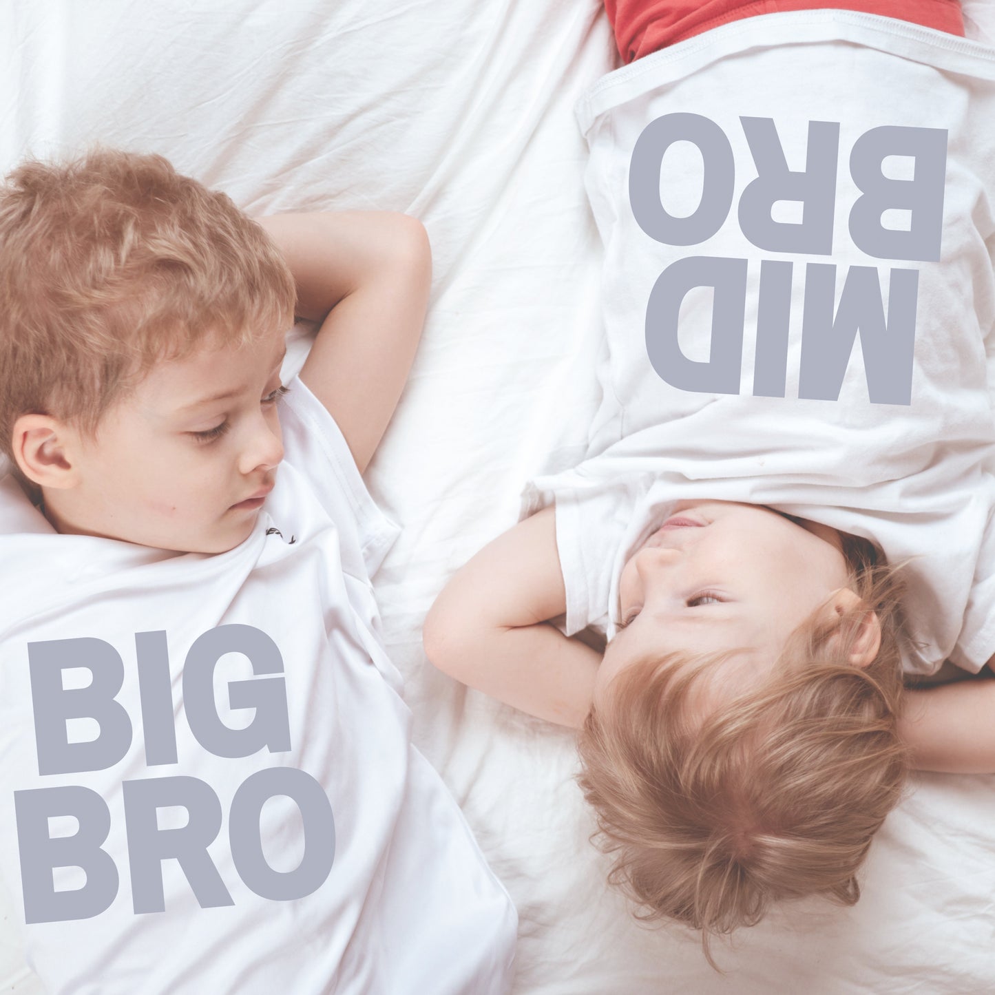 PRETTY IN GREY BRO/ BIG SIS MATCHING T-SHIRT
