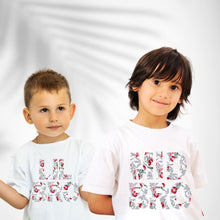 Load image into Gallery viewer, POPPY RED FLORAL BIG BRO/BIG SIS MATCHING T-SHIRT
