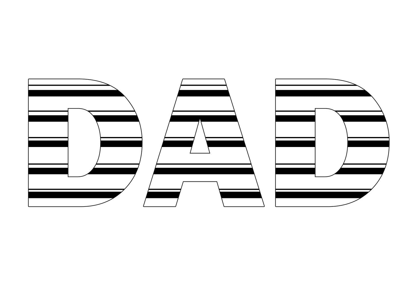 B&W STRIPES MATCHING DAD T-SHIRT - mommyandmearabia