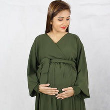 Load image into Gallery viewer, فستان للرضاعة وشبه الزمرد الأخضر
