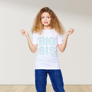 قميص أزرق للأطفال BIG BRO / BIG SIS مطابقة