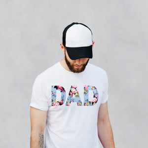 ICE BLUE FLORAL MATCHING DAD T-SHIRT - mommyandmearabia