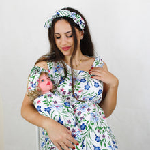 Load image into Gallery viewer, MORNING GLORY MOMMY AND ME 5 IN 1 LONG MATERNITY SET

